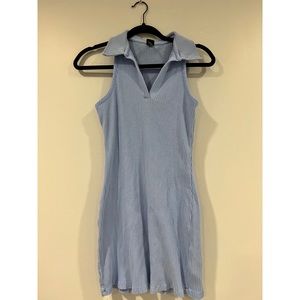 Wild fable , womens blue dress , 92% cotton / 8% spandex
